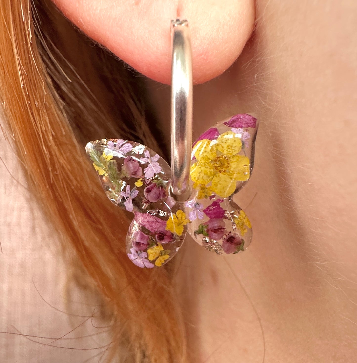 Butterfly Bloom Hoop earrings