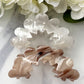Large marble effect Scallop Hair Claw clip.