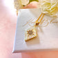 Gold Opal diamond Star Necklace.