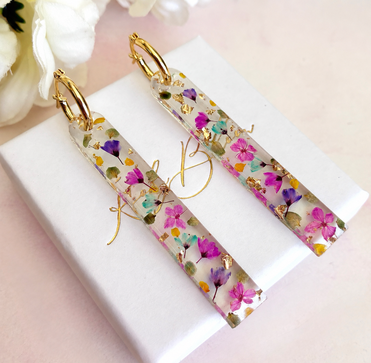 Tutti Frutti bloom drop Earrings.