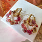 Autumn wreath bloom earrings