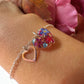 Twilight flower Heart 925 sterling silver bracelet