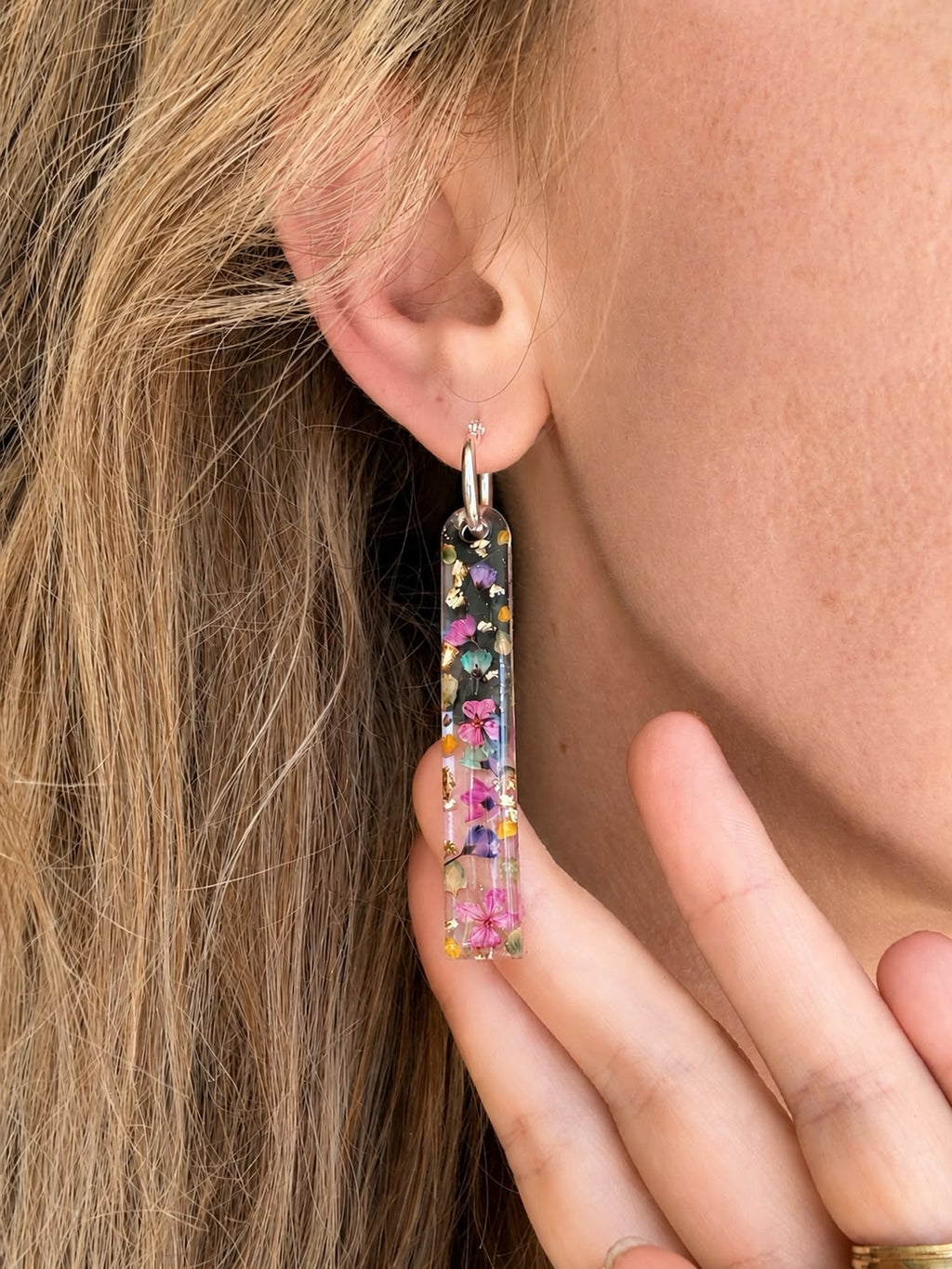Tutti Frutti bloom drop Earrings.