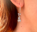 Silver Bunny Hoop earrings.