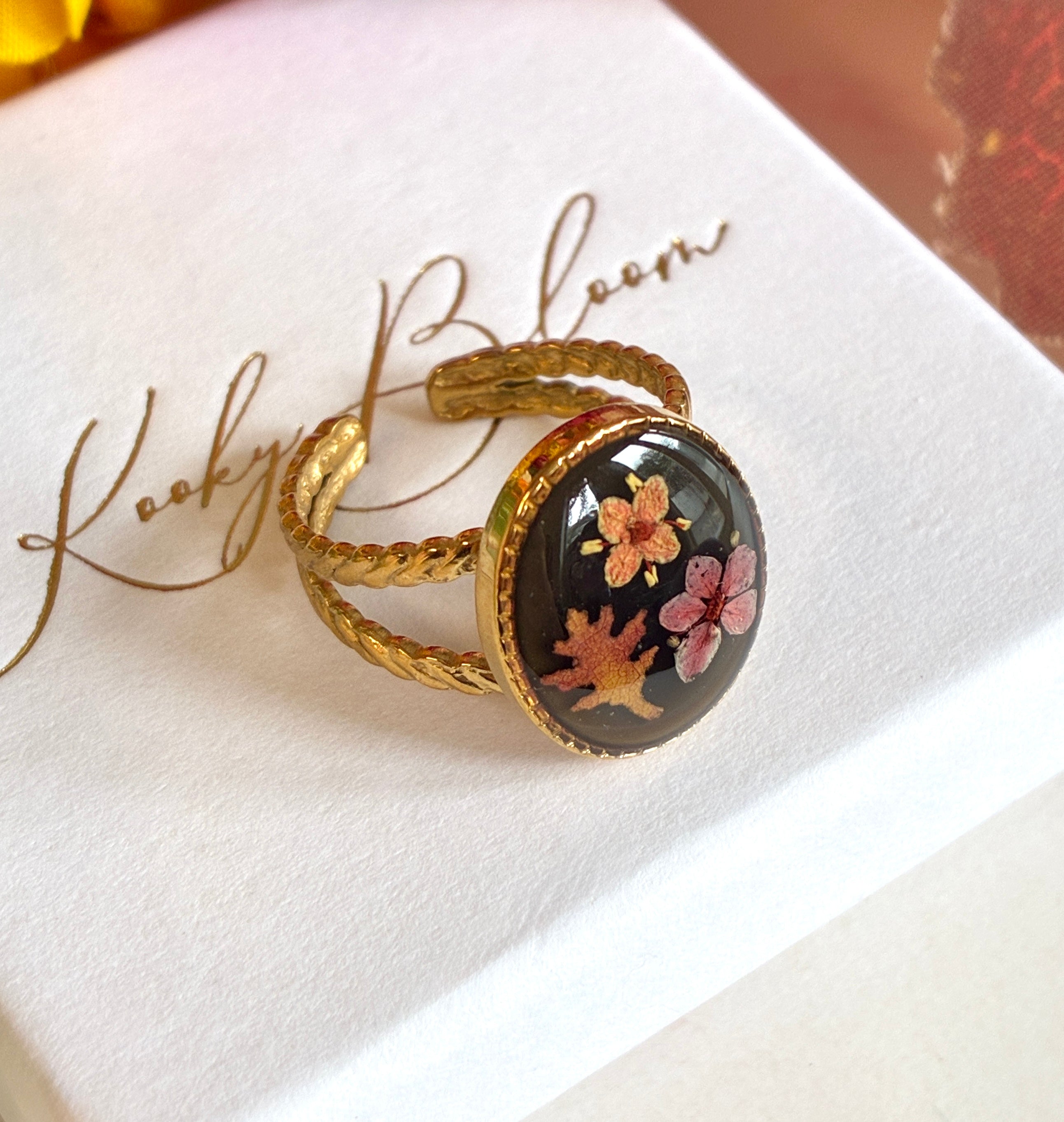 Gold Autumn Fall Ring.