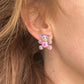 Bloom Teddy Bear 925 sterling silver stud earrings