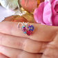 Twilight flower Heart 925 sterling silver bracelet