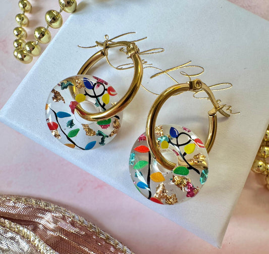 Fairy Light Donut earrings