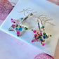Festive star bloom earrings