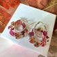 Autumn wreath bloom earrings