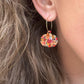 Pumpkin bloom hoop earrings