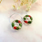 Holly Donut hoop earrings.