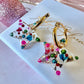 Festive star bloom earrings