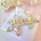 Starfish Seashell Silver hoop Earrings.