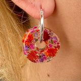 Autumn Fall Donut earrings.
