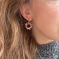 Autumn wreath bloom earrings