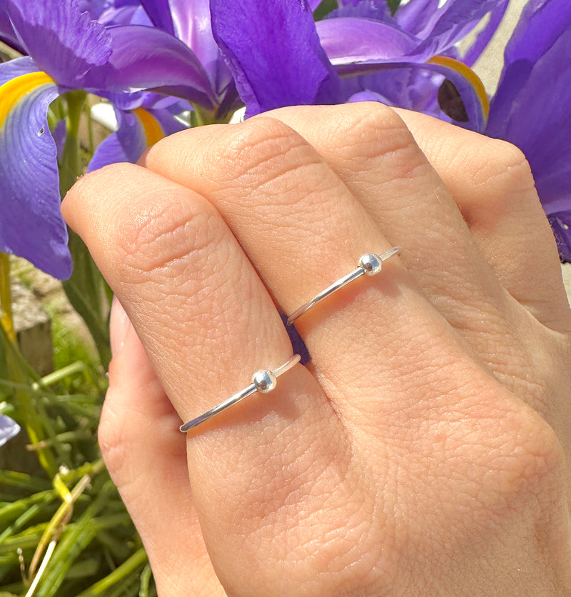 925 sterling silver Fidget spinner ring
